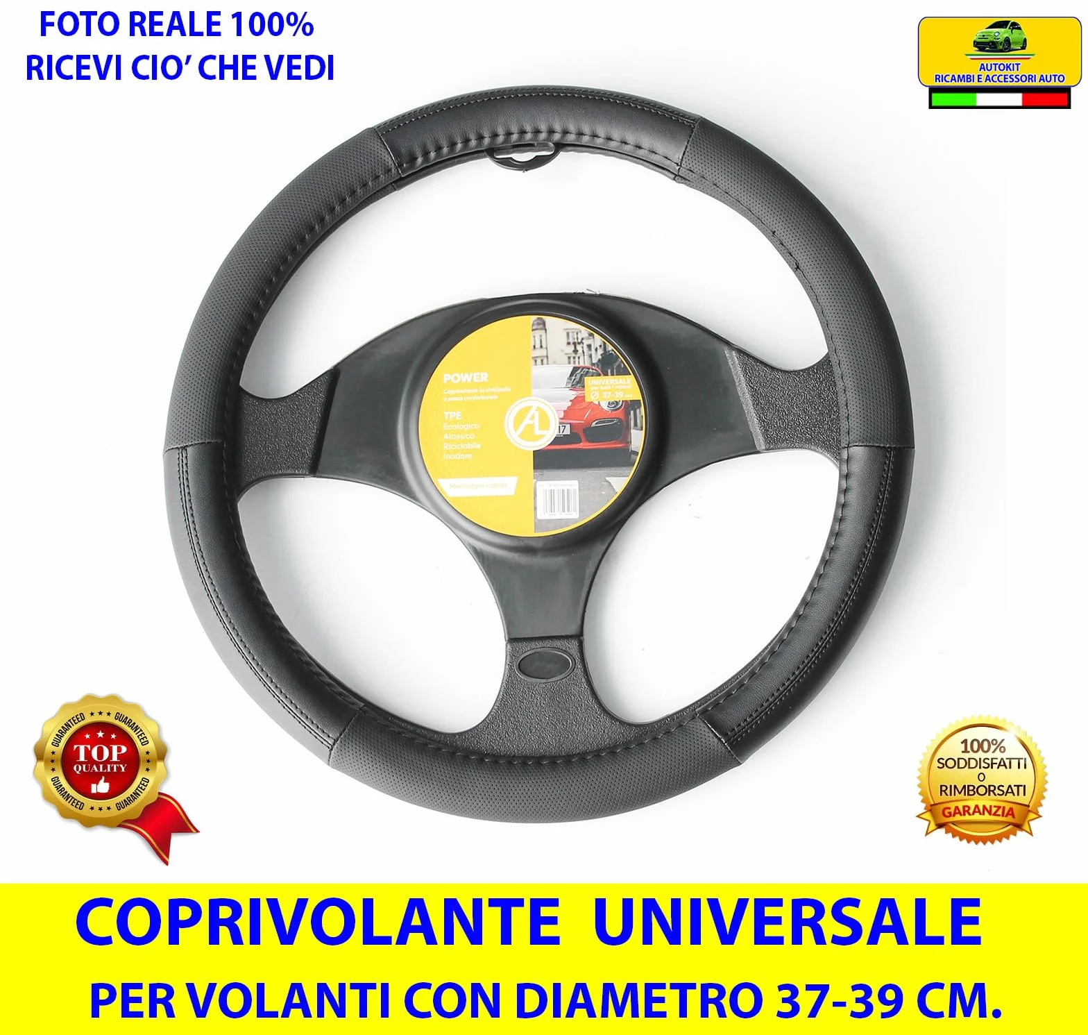 Coprivolante per Panda modello 169 2003-2011 Universale 37-39 cm