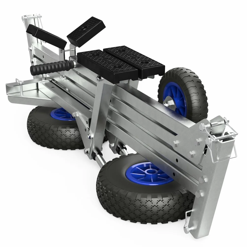 SUPROD Carrello Pieghevole per Lancio Barche Rimorchio a Mano TR260 PU Ø 260 mm
