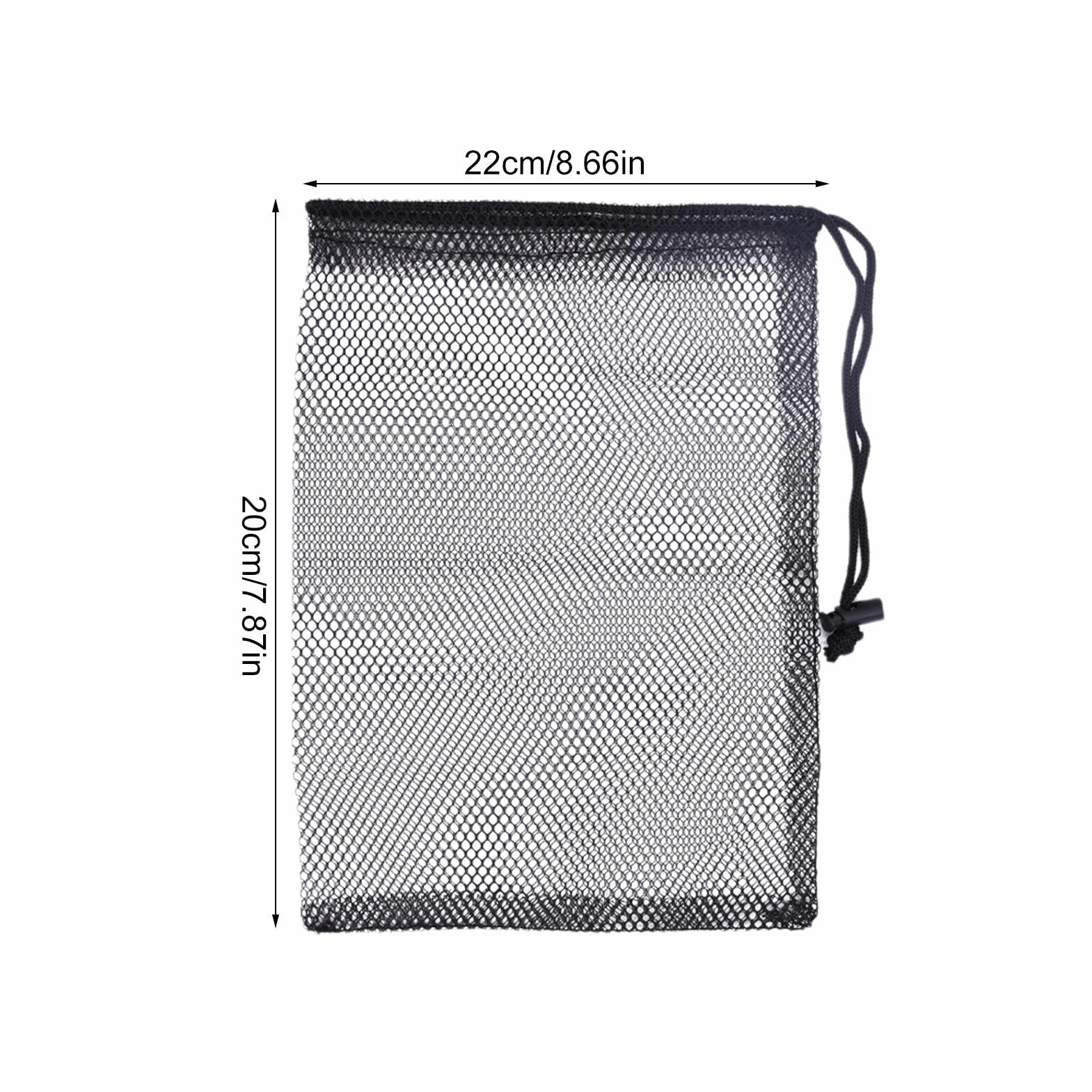 Contenitore per palline da golf in nylon con coulisse, grande capacità borsa multifunzionale