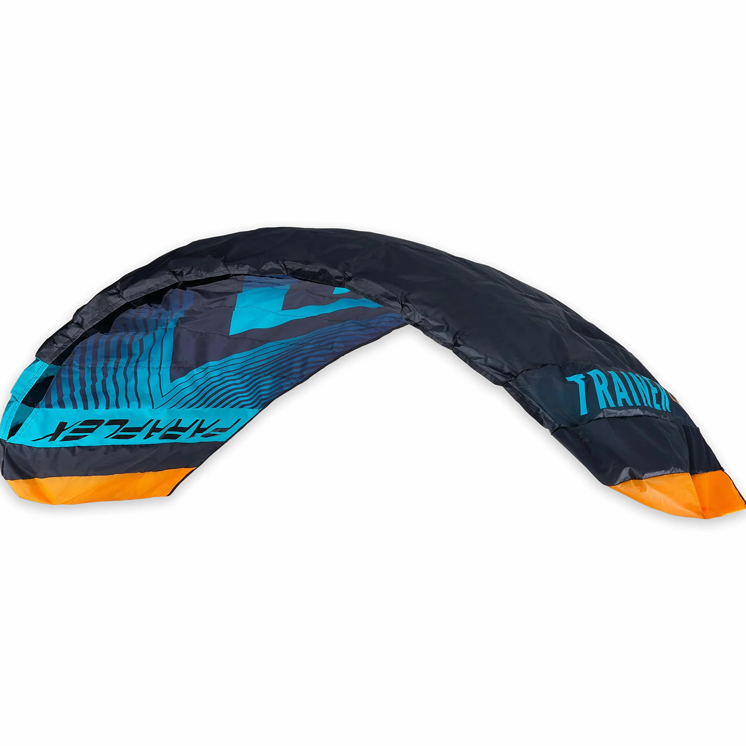 Wolkenstürmer Paraflex Trainer Tappetino per lo sterzo 3 l 2.3 turchese Aquilone 230 cm con barra di allenamento Kite Windtrainer
