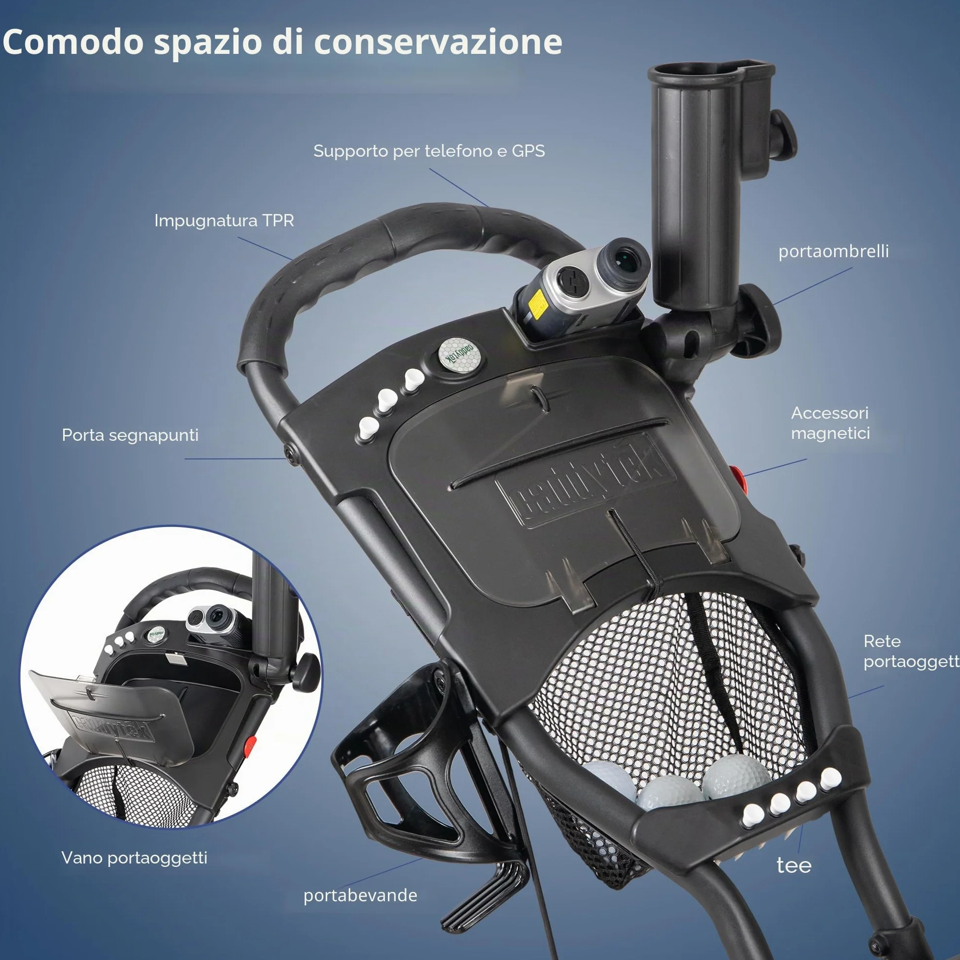 Caddytek Superlite Explorer V8 4 Wheel Golf Push Cart