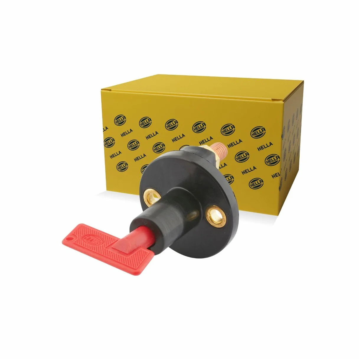 HELLA 6EK 002 843-001 Interruttore principale, Batteria, S33, Comando torsione, N° raccordi 2, avvitato, Contatto di chiusura, Passofilettatura 1.5mm