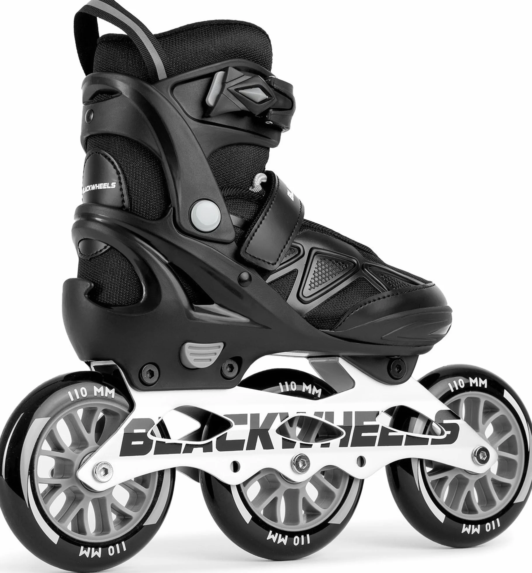 BLACKWHEELS Dynamic Pattini in linea tre ruote telaio alluminio cuscinetti ABEC-7 One-Step-Adjustment