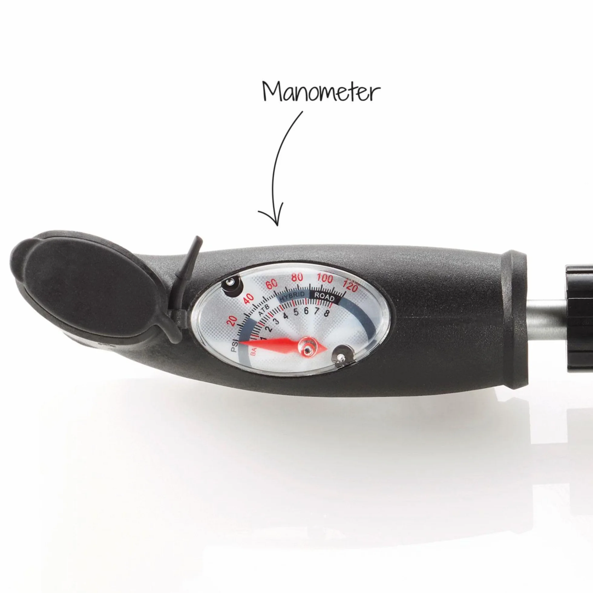 Fischer Mini-Pompa Alluminio Doppia Corsa Treppiedi Argento 85573