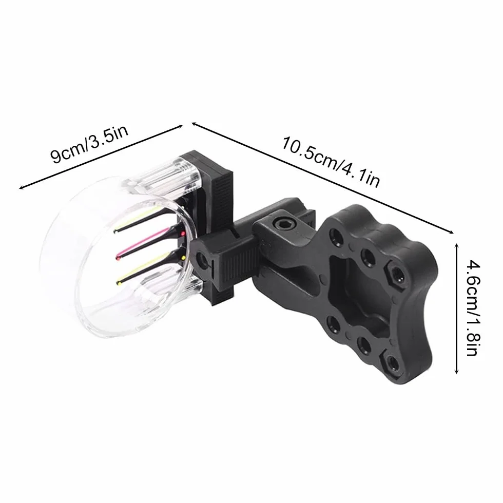 MiOYOOW Mirino ad arco composto micro regolabile 3 pin per caccia