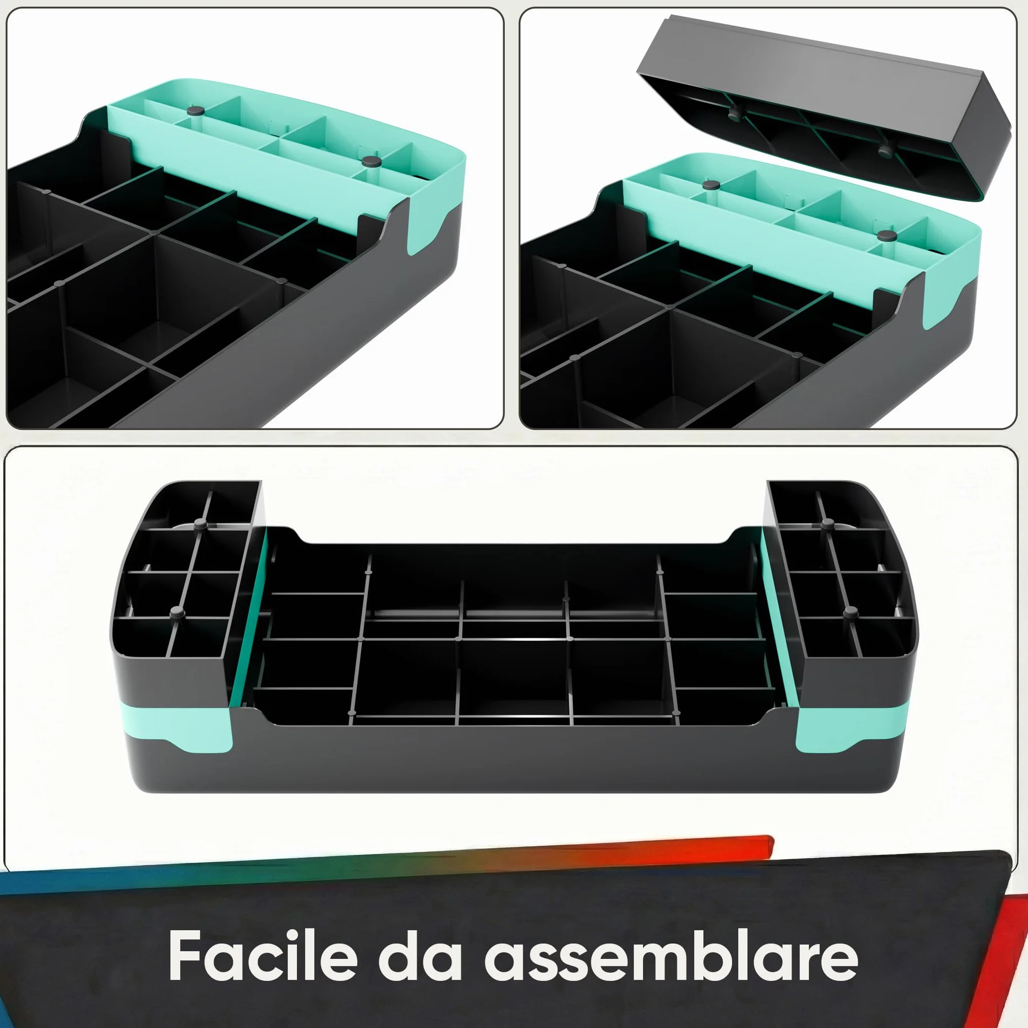 Ultrasport Step Fitness Aerobica Stepper Casa Antiscivolo Regolabile 2 Altezze Stepboard 68x28 cm Verde