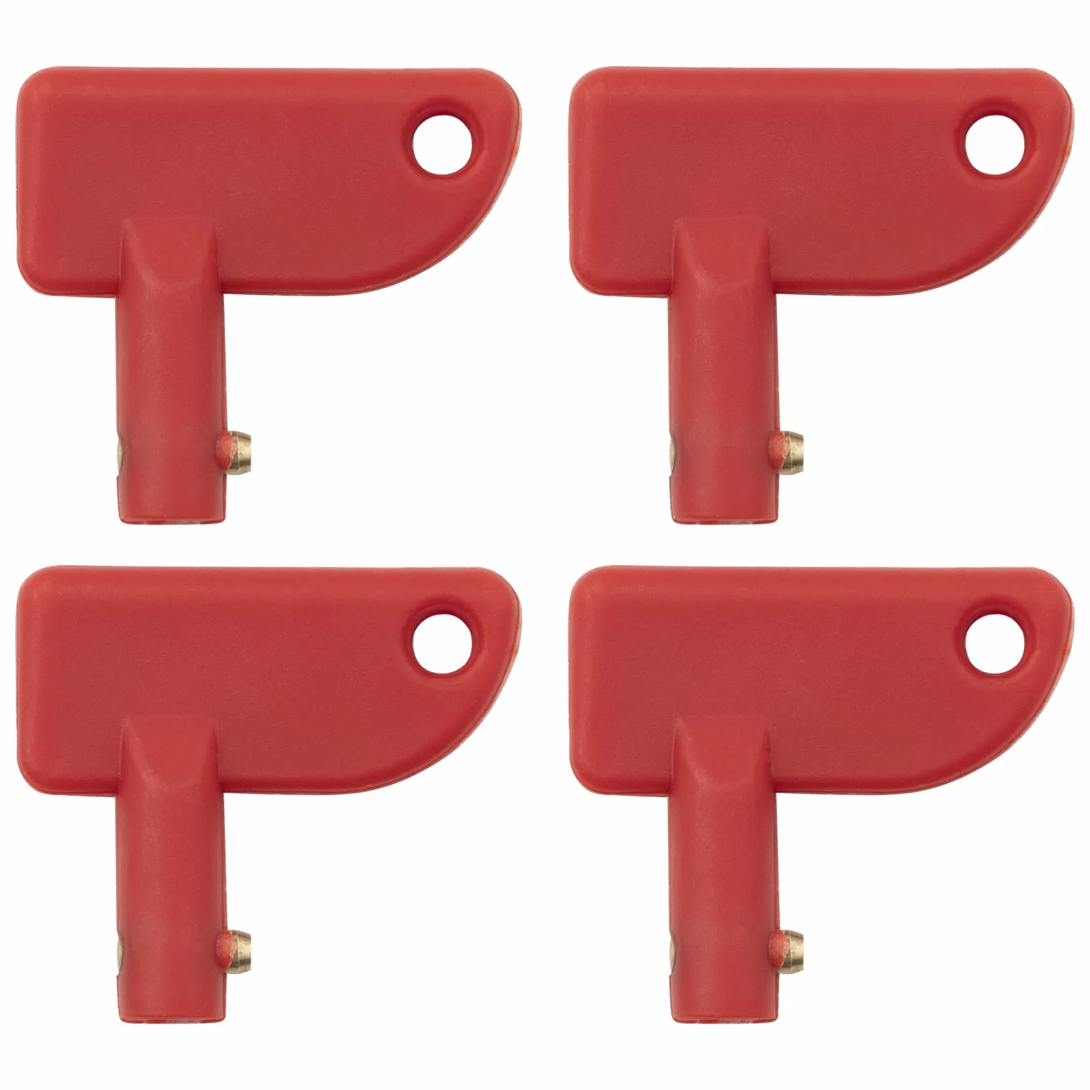 4 chiavi di ricambio per interruttore di scollegamento della batteria per barche da 12 V 24 V Interruttore batteria,caravan,yacht modificato
