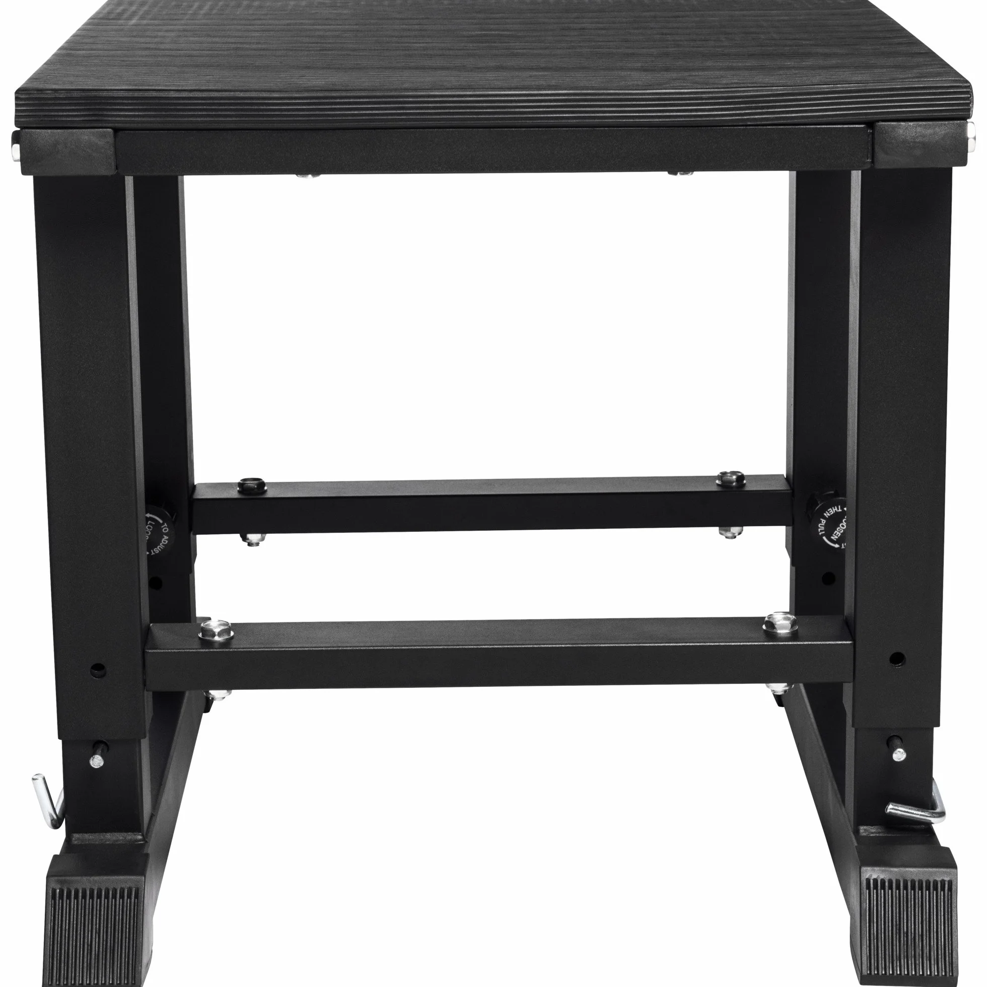 GORILLA SPORTS® Plyobox Acciaio Regolabile 5 Altezze 300 kg 59x50x45-65 cm Nero Jump-Box