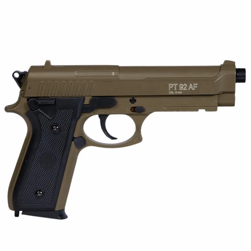 Pistola Softair PT92 a Molla Calibro 6 mm Tan