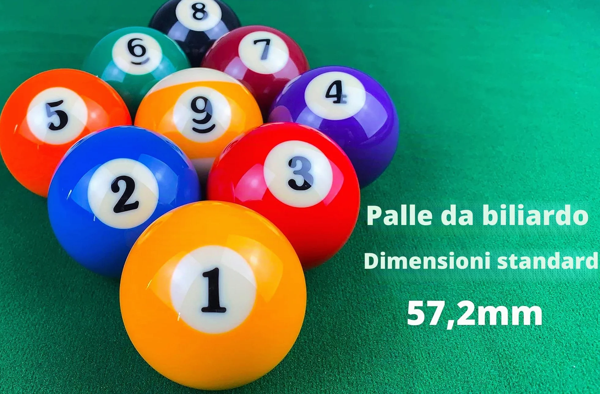 Professionale set completo palline da biliardo americane standard