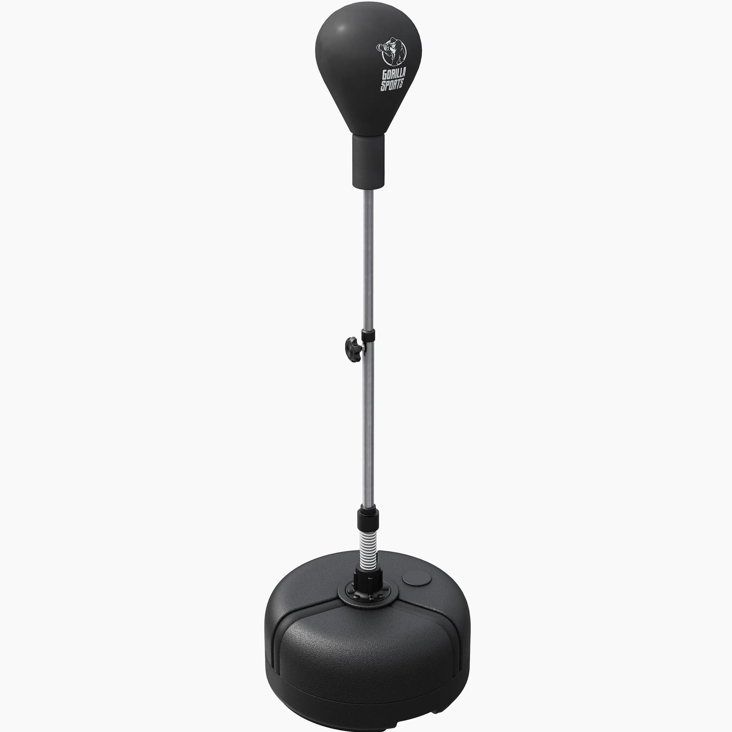 GORILLA SPORTS® Punching Ball - Regolabile: 120-156 cm, per Sabbia o Acqua, Salvaspazio - Pungiball Boxe, Fun Punch, Palla, Sacco da Terra Adulti, Allenamento, Pugilato, Punchball, Adulti