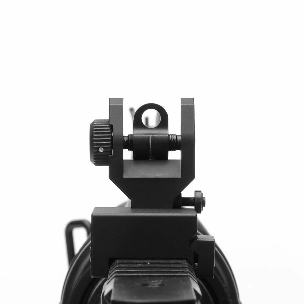 ACEXIER US Flip Up Anterior Posterior Iron Sight Set For 20mm Mount Hunting Rifle Airsoft