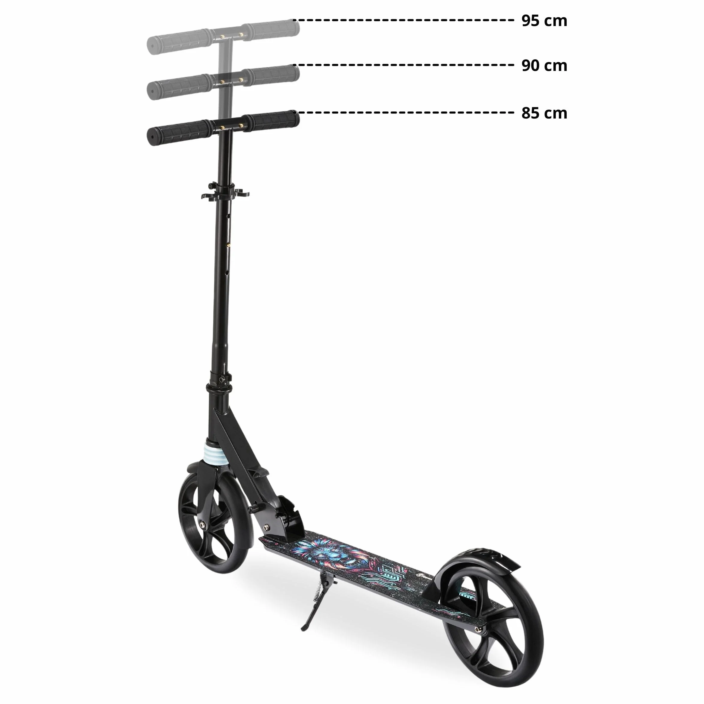HyperMotion Vibe Monopattino Pieghevole Bambini 7+ Adolescenti Ruote 200 mm