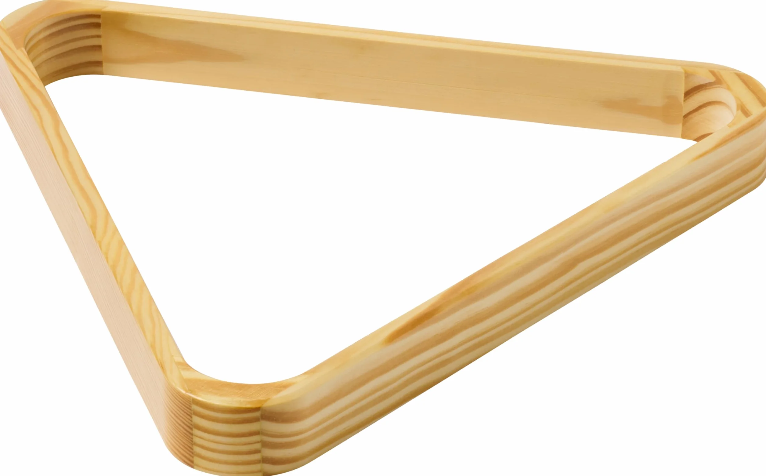 POWERGLIDE Snooker Pool Billiards Triangle Ball Rack 15 Ball Capacity Natural Wood