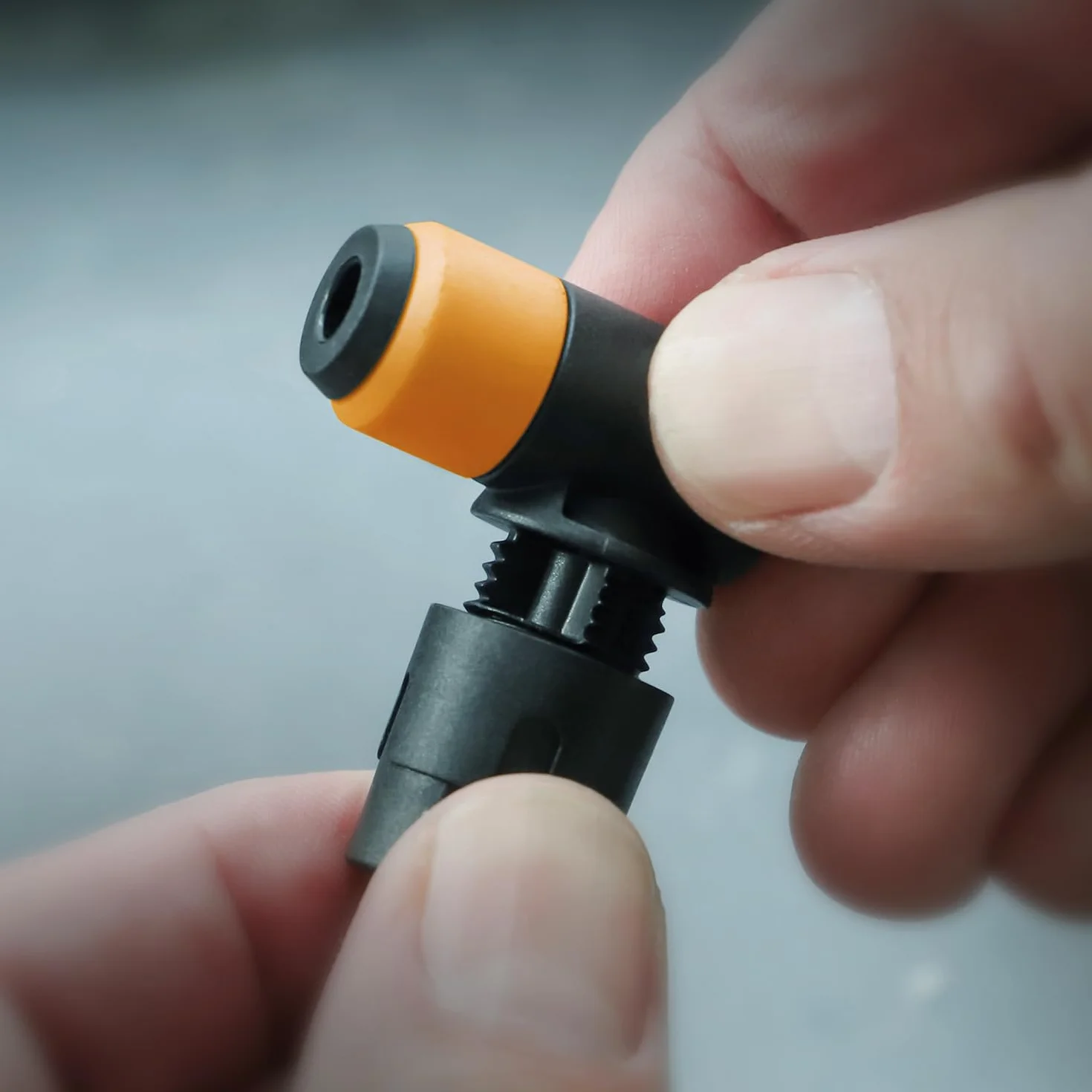 SKS GERMANY CLIK VALVE Testina pompa sistema a scatto intuitivo 50% volume più elevato senza usura aggiornabile tutte le pompe SKS per valvole Schwalbe Clik Valve Nero