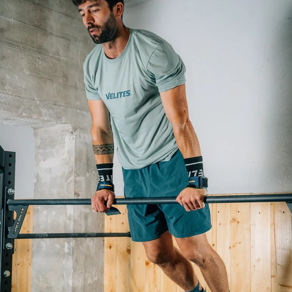 Velites Paracalli ufficiali CrossFit Games Quad Ultra - Polsini e borsa inclusi per Trazioni, Muscle-up, Toes to Bar