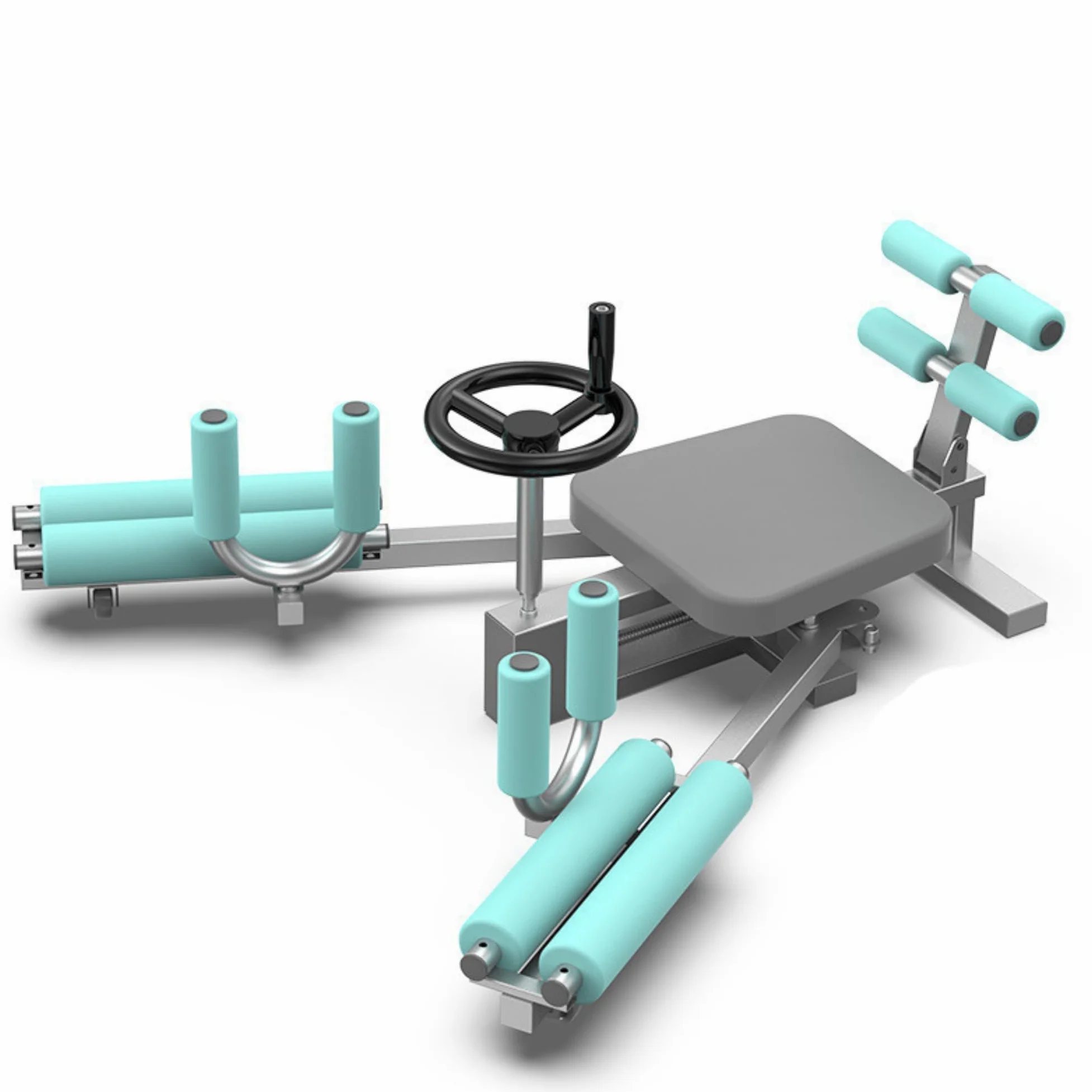 Macchina per lo Stretching delle Gambe. Macchina per l'Estensione delle Gambe con Sedile e Schienale Imbottiti per Migliorare la Flessibilità Muscolare. Estensore per Gambe per Allenamento a Casa.