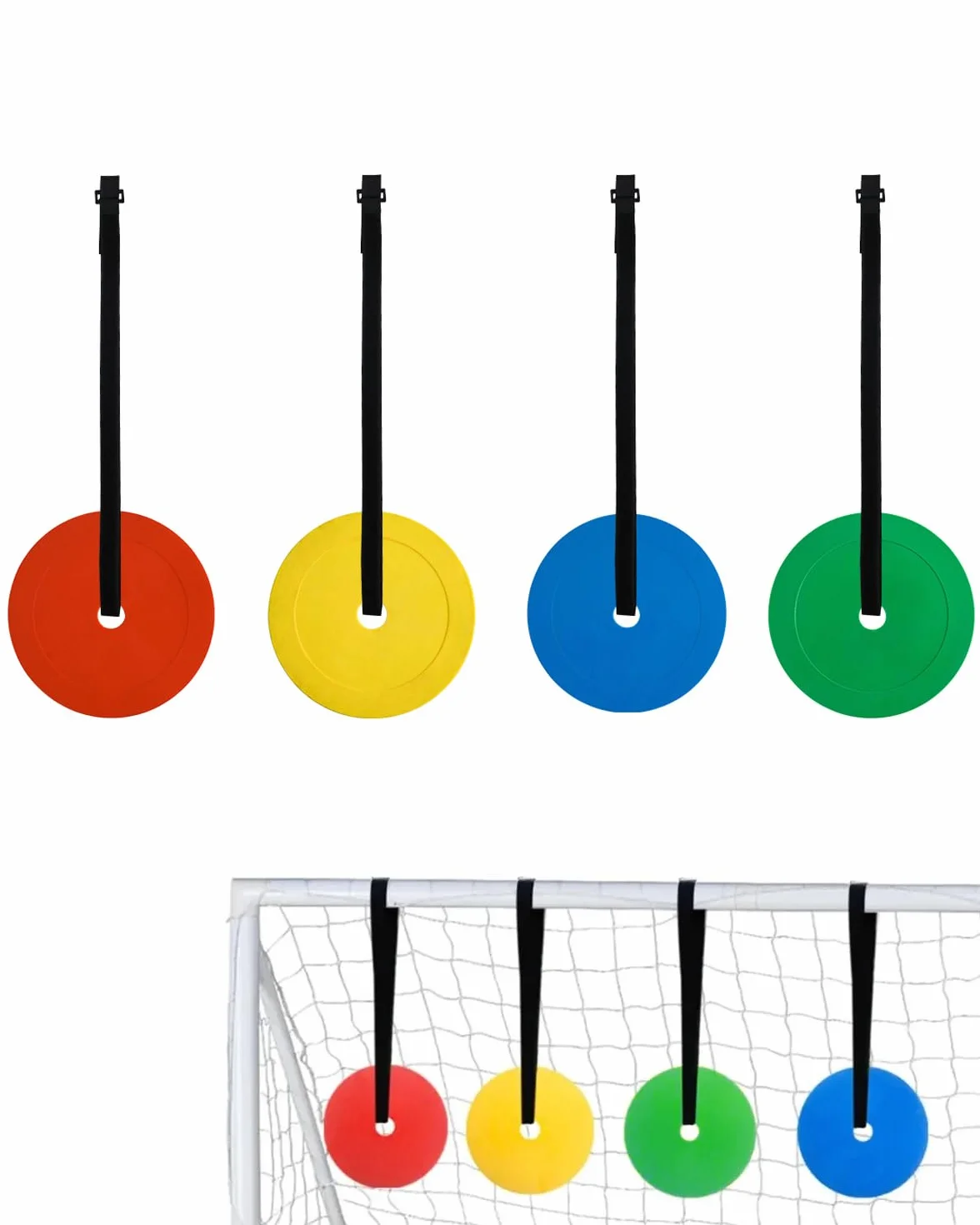 Sagome Bersaglio Calcio Set 4 - Kit Allenamento Tiro Precisione per Porta