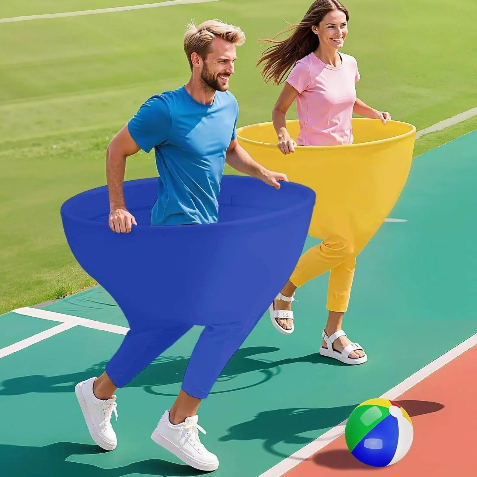 Granny Pants Yard Game per adulti e bambini, gioco di palla rimbalzante con 10 palle, 2 pompa