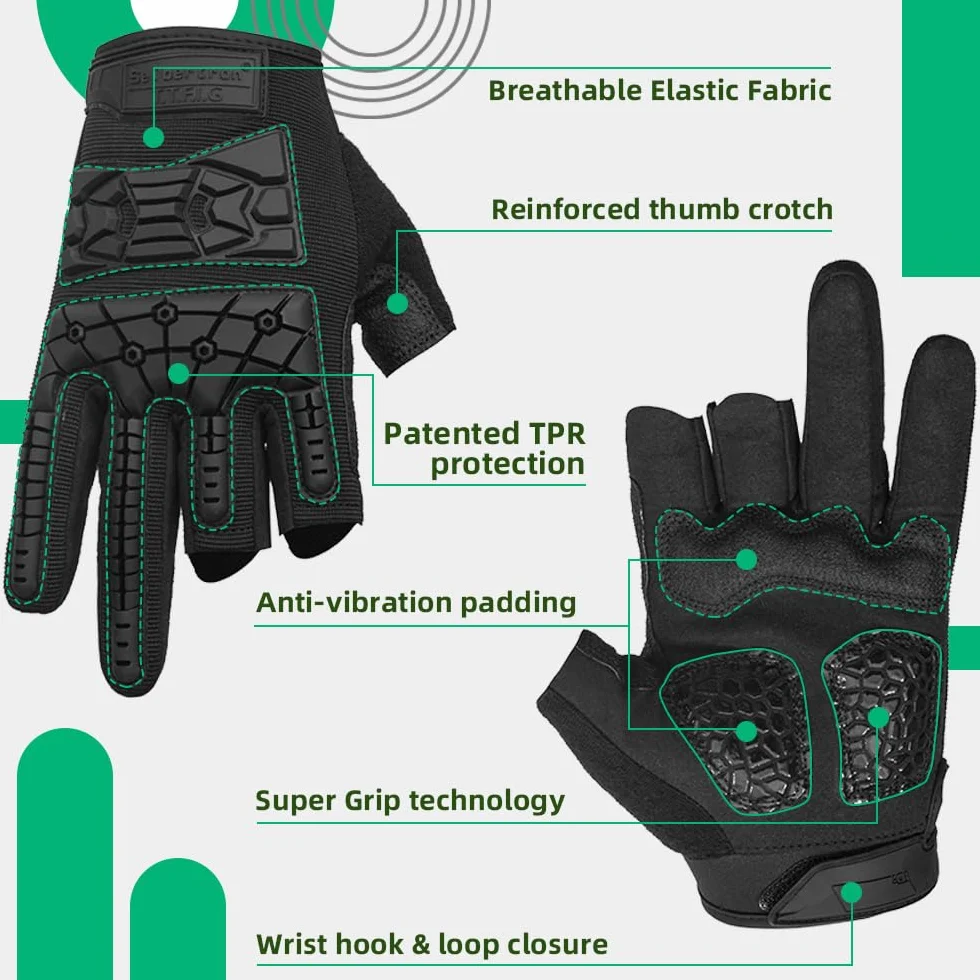 Seibertron T.T.F.I.G 2.0 Destrezza tattico Militari Unisex Guanti Flessibile Protezione per Caccia da Combattimento Airsoft Paintball Motorcycle Moto Equitazione Esterno Guanti
