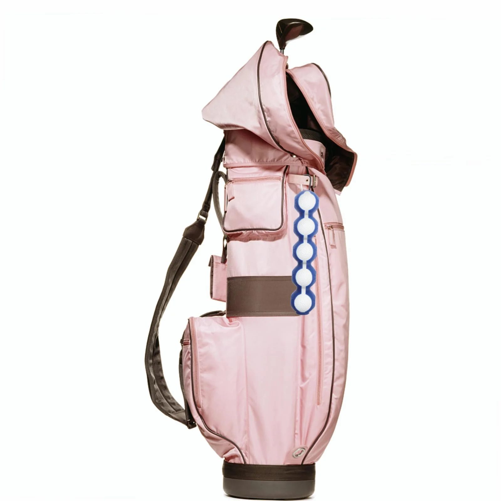 BESPORTBLE Porta 5 Blu Silicone Golf da a o Moschettone Palline e in Professionale Facile Trasportare Comodo da Appendere Protezione a Pantaloni Sacca per