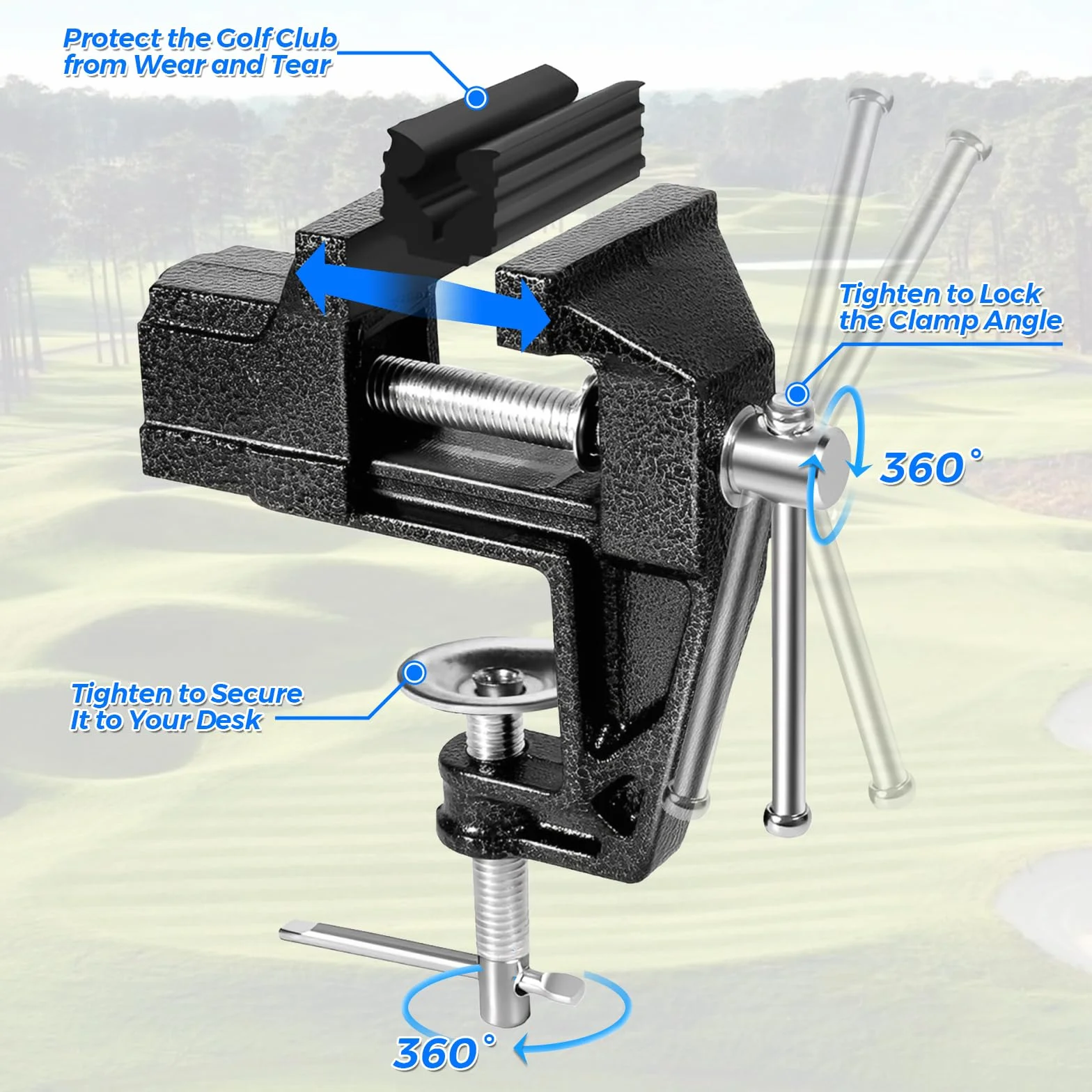 Kit di Presa da Golf - 15 Pezzi Nastro Biadesivo per Driver, Cunei, Ferri