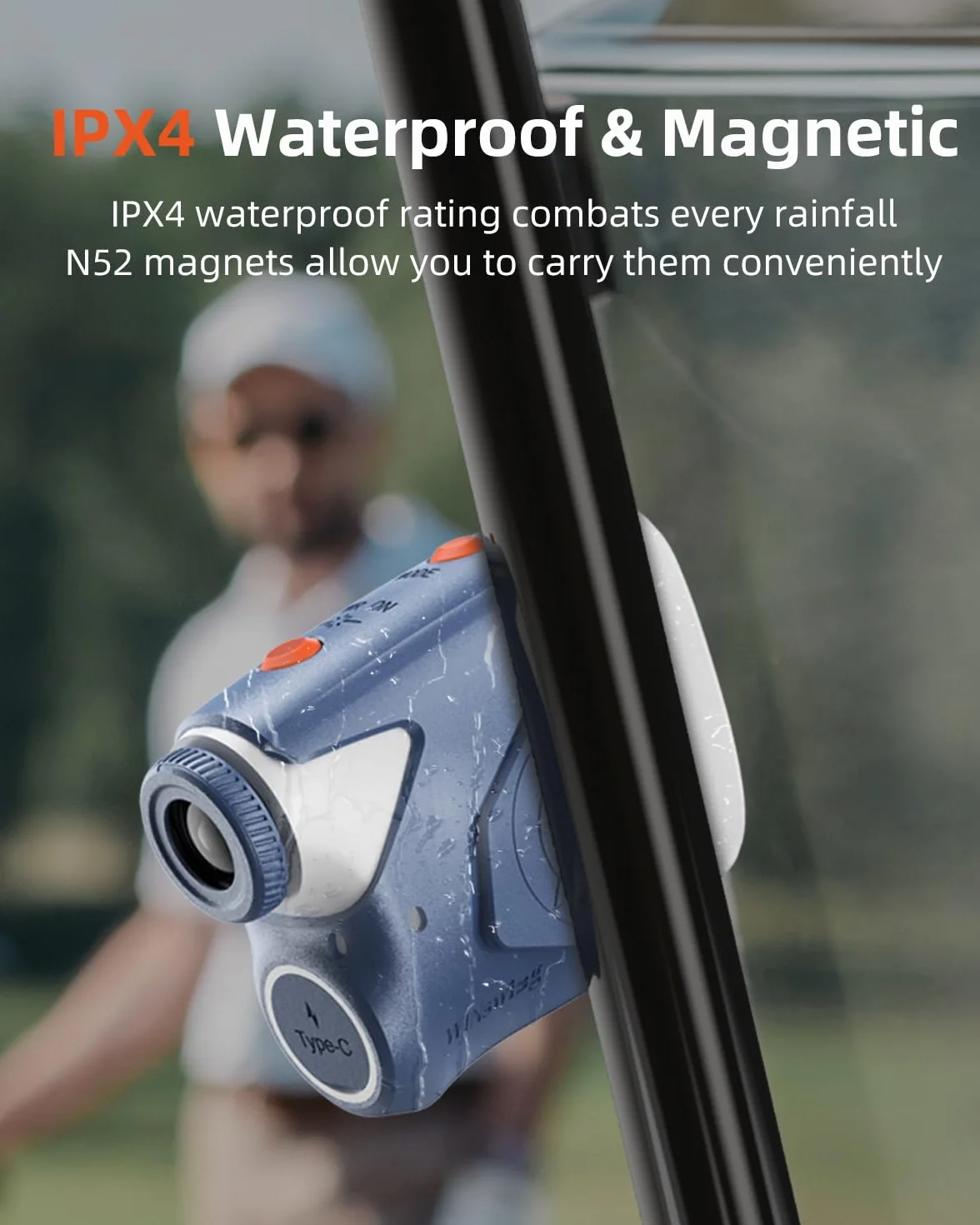 AOFAR GX6 Telemetro Golf 1000Y Precisione ±0,5Y Ricaricabile con Vibrazione e Compensazione Pendenza 7X