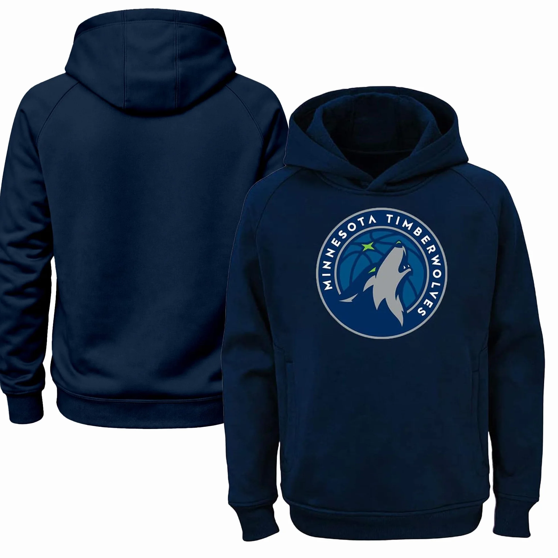 Felpa con cappuccio NBA Minnesota Timberwolves Navy Outerstuff 10-12