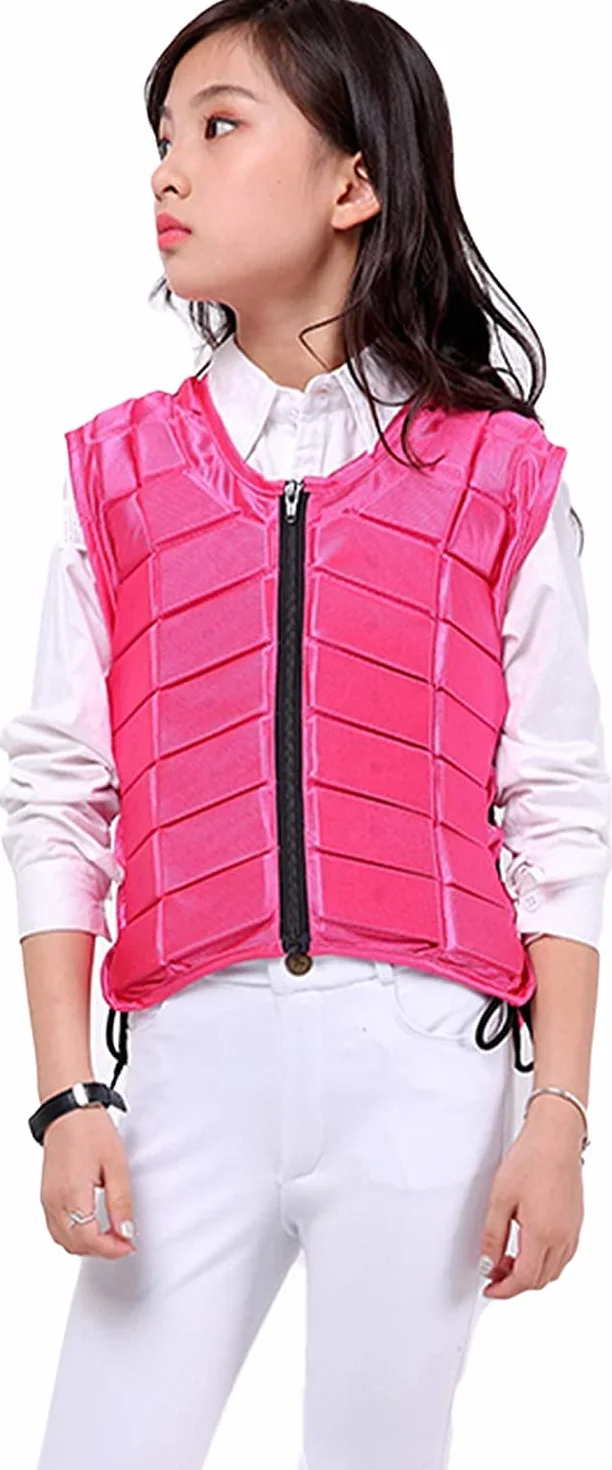 TentHome Unisex Bambini Gilet di Protezione Equestre EVA imbottito sicurezza equitazione attrezzature di Protezione del Corpo Guardia Gilet di assorbimento degli Urti