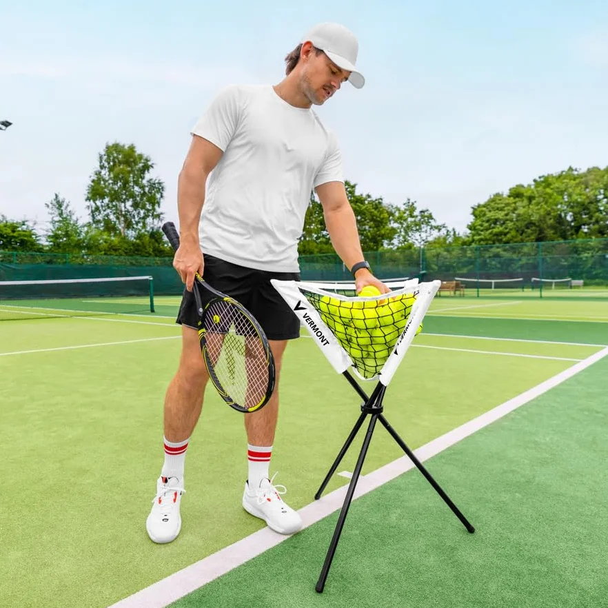 Vermont Cestino pieghevole portatile per palline da tennis fino a 80