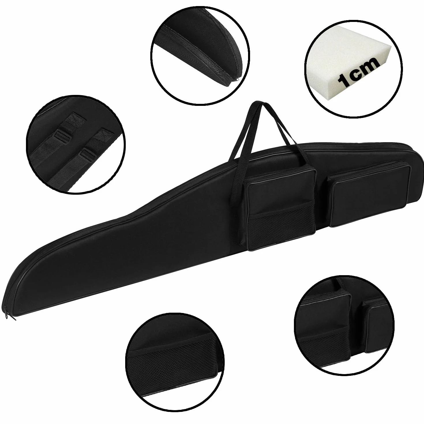 Custodia per Fucile da Caccia Ferocity Premium 130 cm Nero