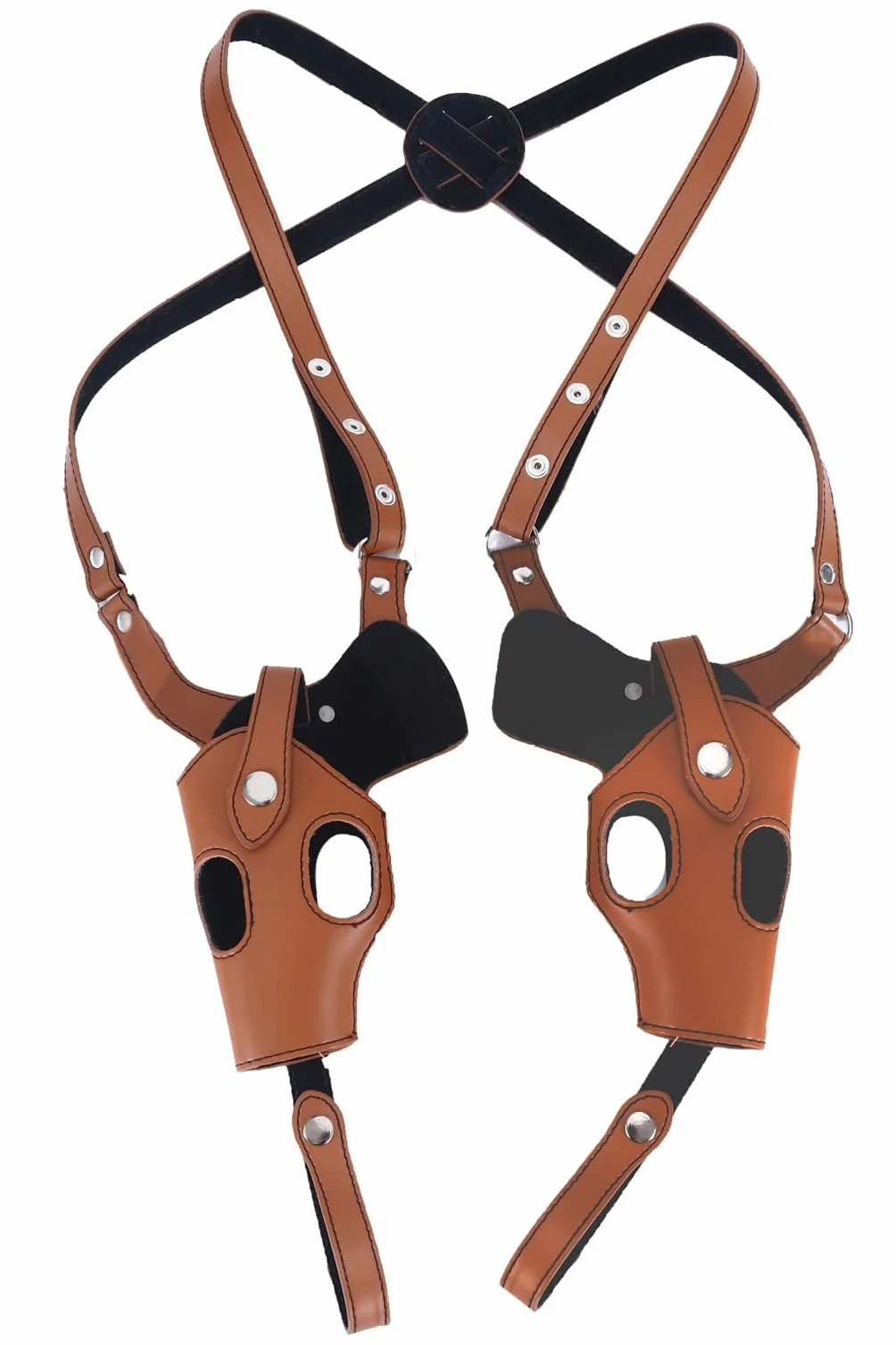 Fondina Per Pistola Doppia Ascellare, Fondina Per Spalla In Pelle Per Pistola Doppia Con Cinghie Regolabili Fondina Per Revolver Retrò Universale Per 1911 92 96 45 43