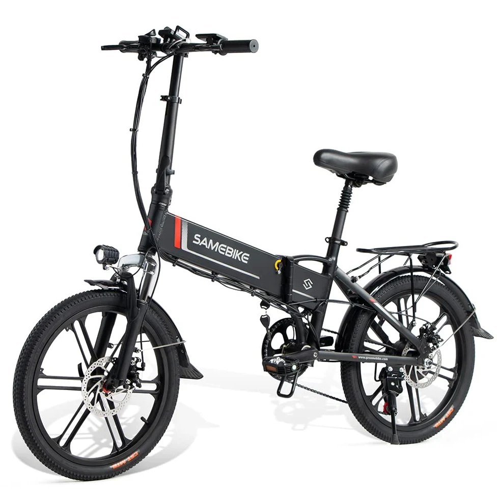 SAMEBIKE Bicicletta Elettrica per Adulti 20'',Pieghevole Bici Elettrica con Pedalata Assistita,City E-bike Unisex Adulto Batteria Rimovibile 48V10.4AH,Bici Elettriche per 7 Velocità Uomo/Donna