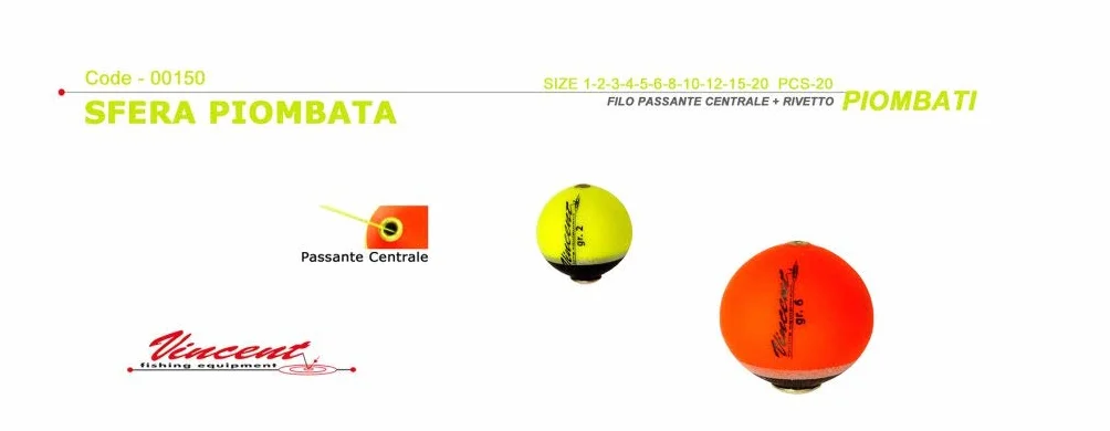 Palla da Gioco Sfera Piombata 10GR per Bocce, Size S