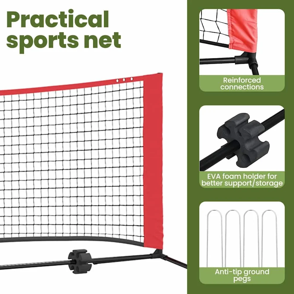 vidaXL Set da tennis pieghevole, accessori sportivi per attività all'aria aperta