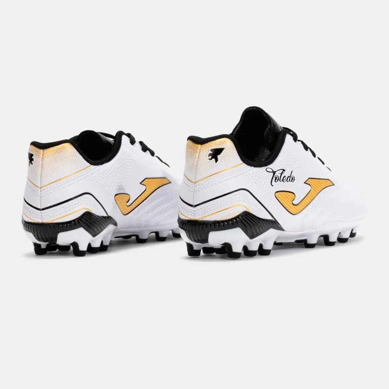 Joma Toledo JR 2502 Bianco Scarpe Calcio Bambino Erba Artificiale