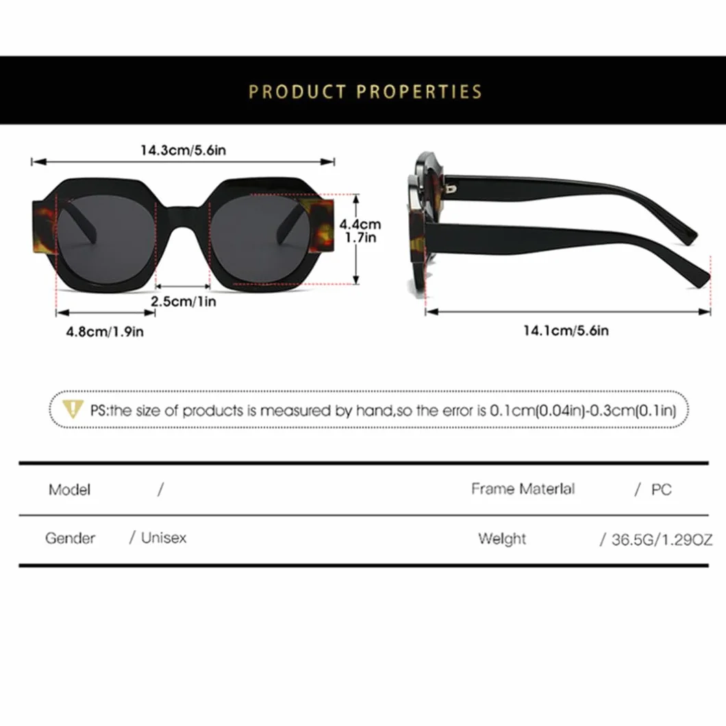Okulary przeciwsłoneczne UV400 vintage punk luksusowy design dla kobiet i mężczyzn