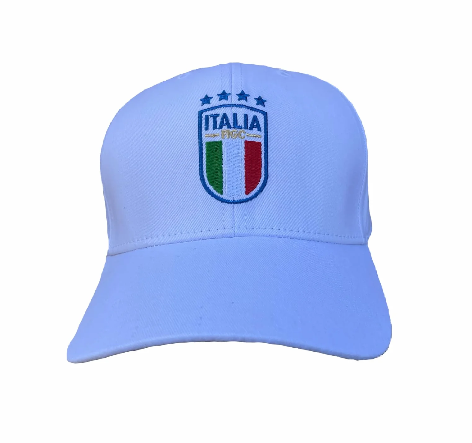 Cappello Italia Ufficiale Nazionale Calcio Berretto Tifoso Azzurri Bianco