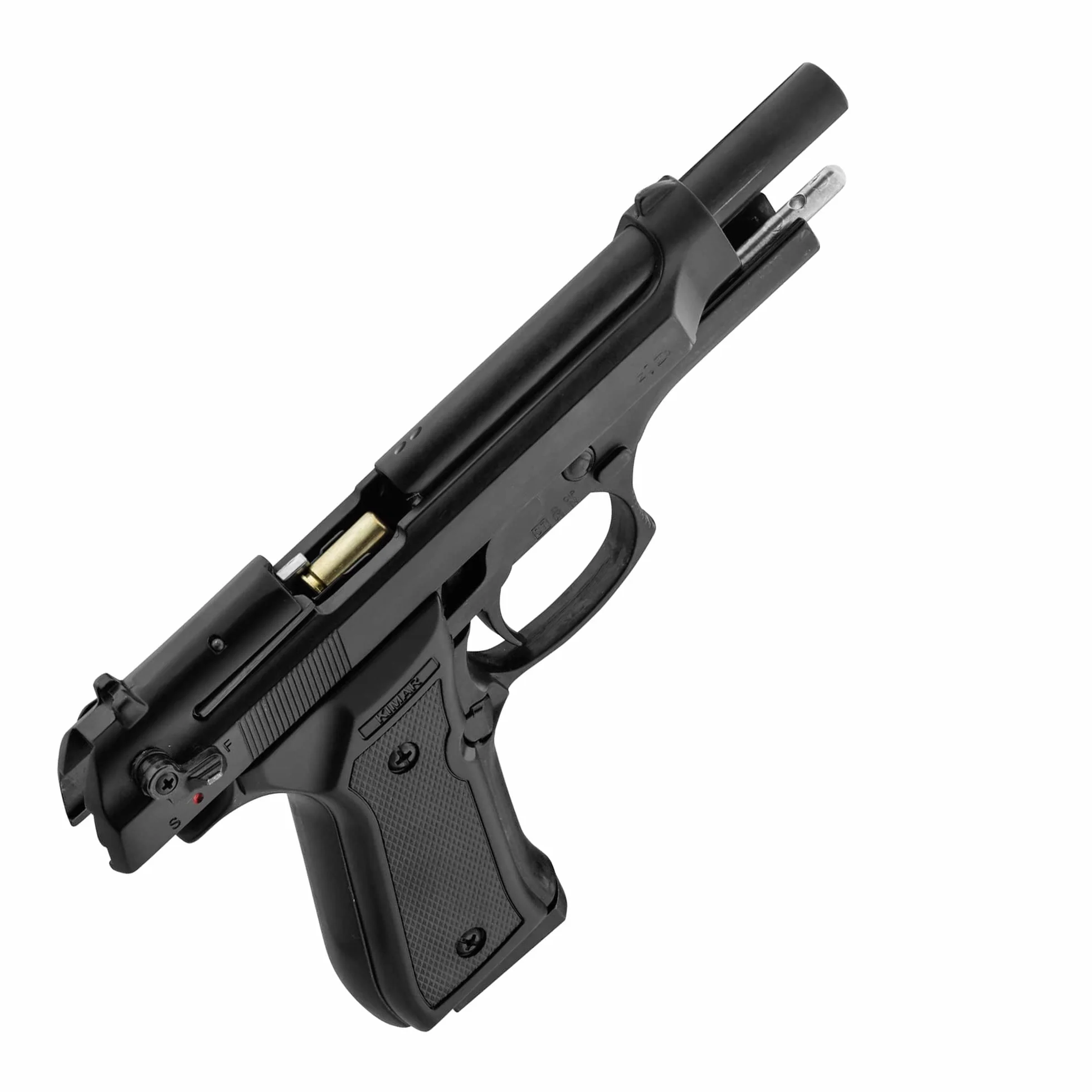 KIMAR Scacciacani Pistola a Salve Beretta 92 Calibro 9mm Nera