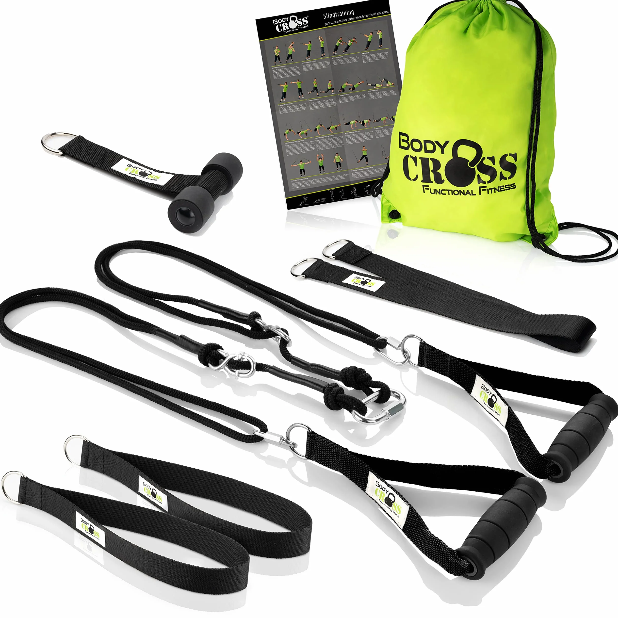 BodyCROSS kit allenamento sospensione professionale | Sling Trainer Premium di alta qualità | Made in Germany | 10 anni di garanzia