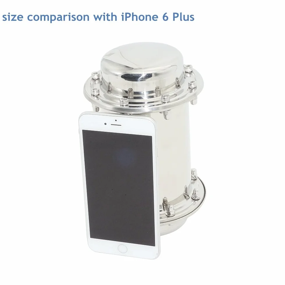 Moumou Time Capsule anticorrosione impermeabile contenitore in acciaio INOX 7.3 Inch