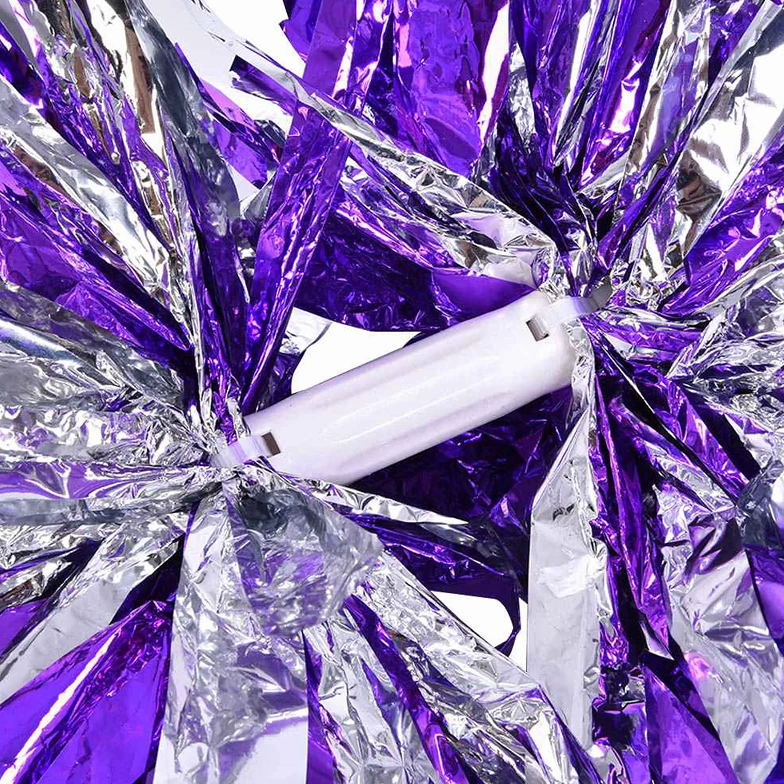 Pompon da Aerobica Cheerleader 29 cm Fiori a Mano per Costumi di Danza