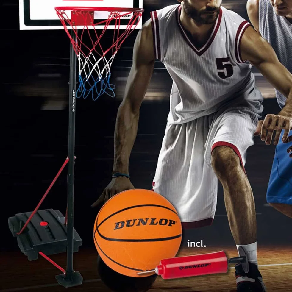 BAKAJI Canestro Basket con Piantana Regolabile 205 cm Nylon Esterno Giardino