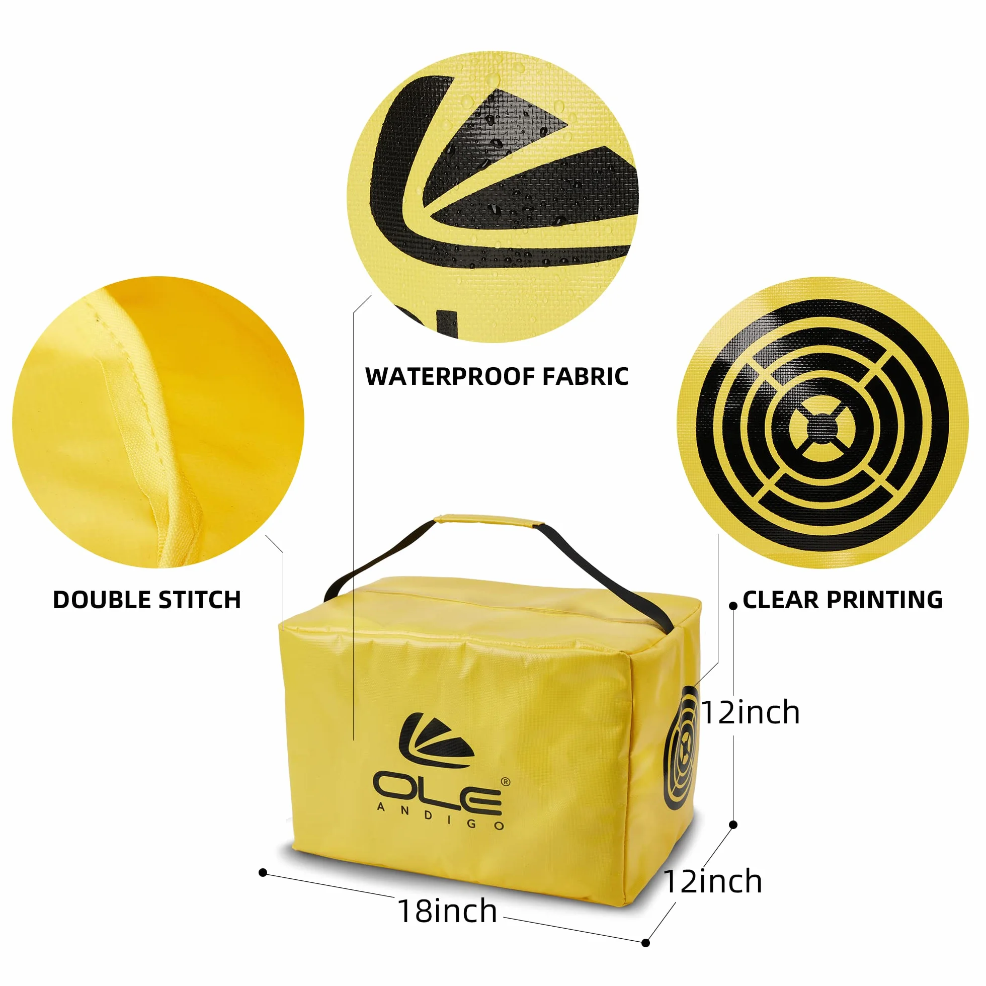 Borsa da golf a percussione cubo impermeabile durevole per allenamento swing impact regalo uomo