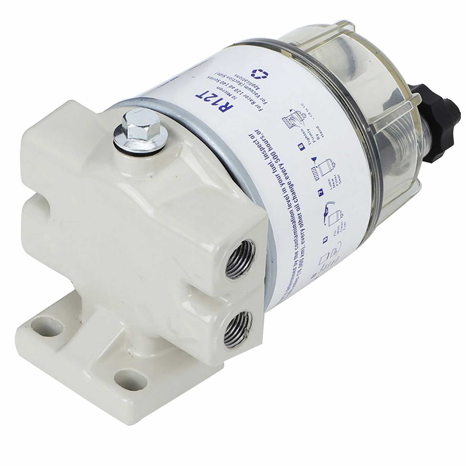 Filtro Carburante R12T Marino Separatore Acqua per Barche