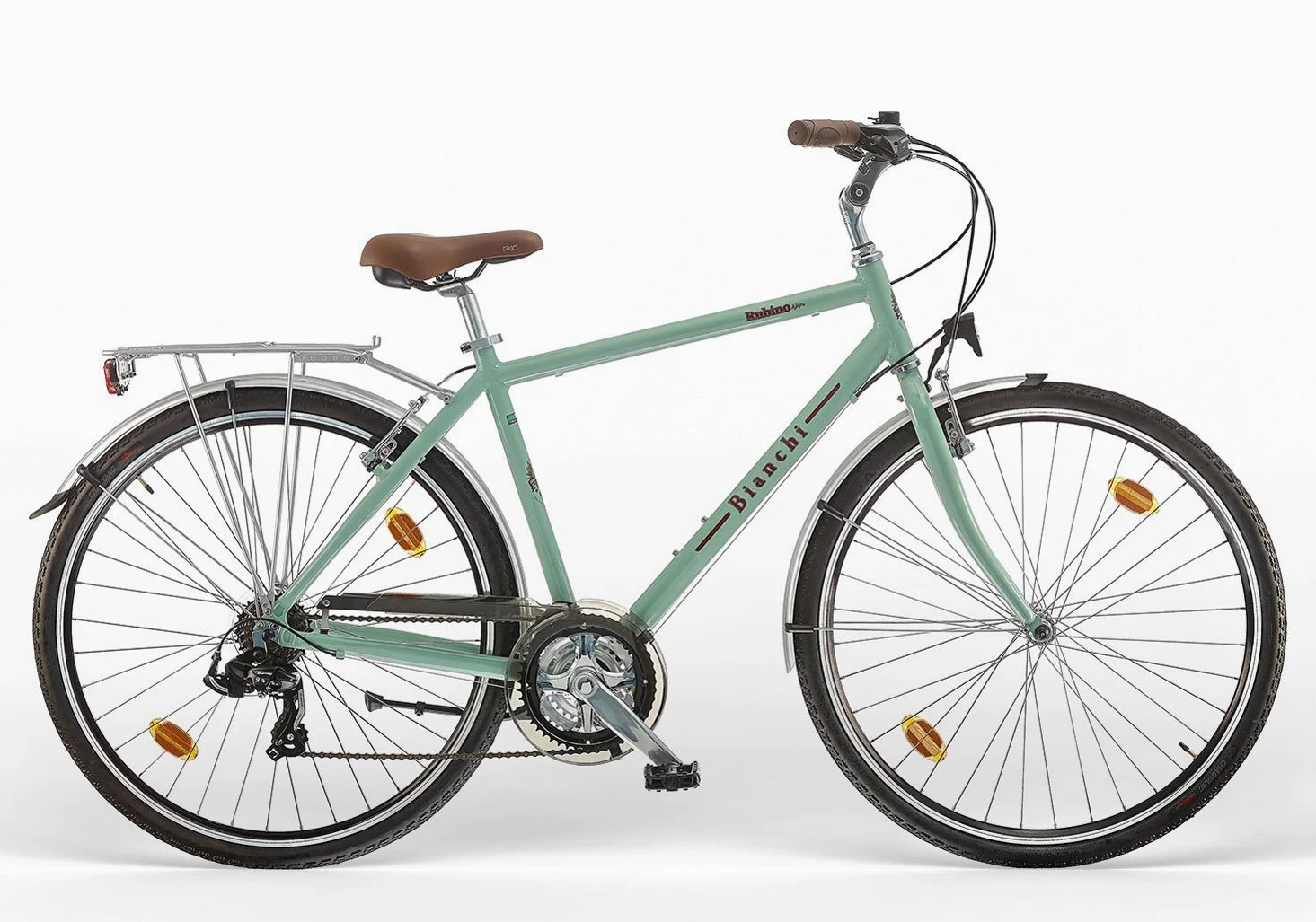 Bianchi Spillo Rubino Deluxe 21V Uomo CelesteVintage Misura 51