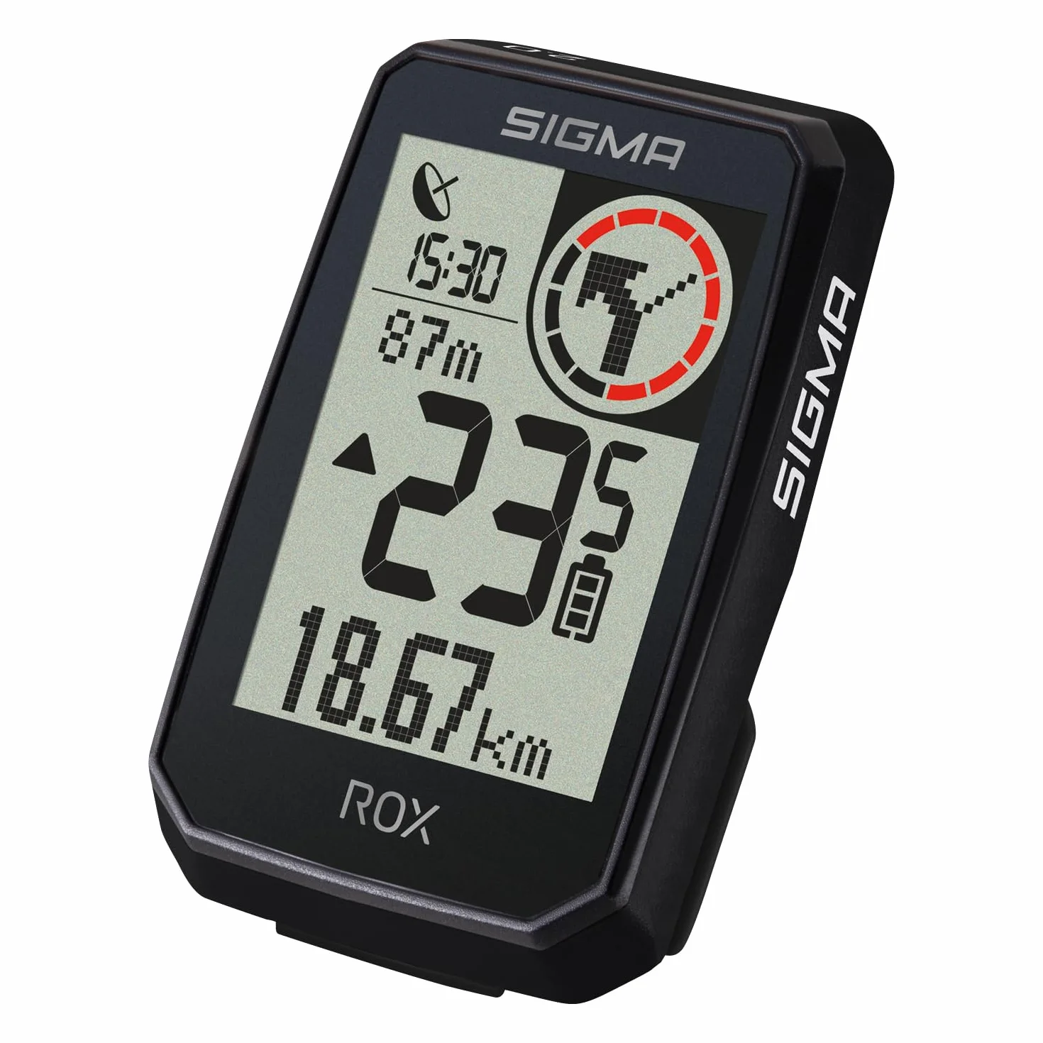 SIGMA ROX 2.0 Endurance Black Computer da bicicletta wireless GPS navigazione 26h Compatibile E-Bike