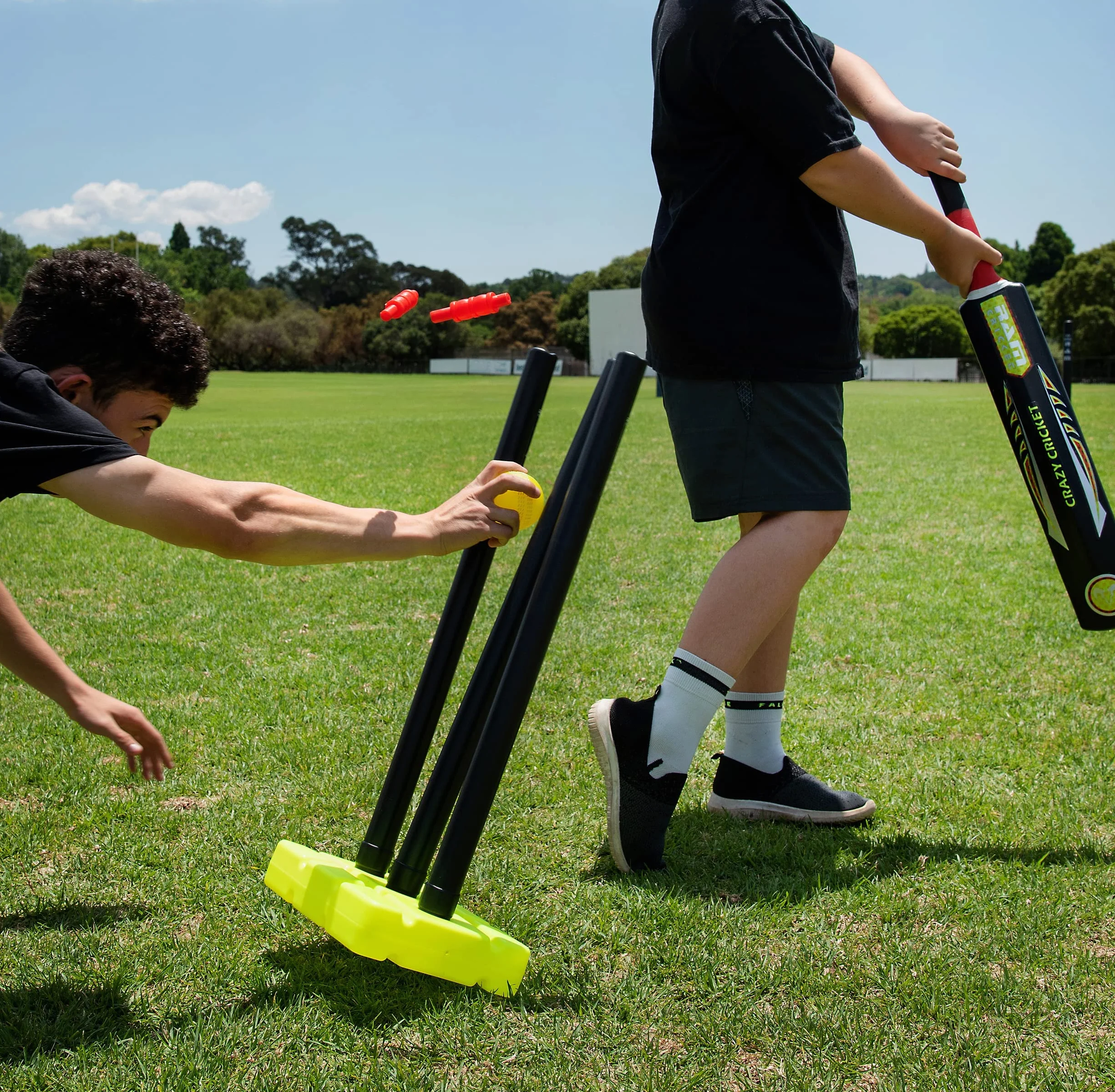Ram Cricket Crazy Cricket Set Senior & Junior dai 9 anni – Set da cricket Kwik ad alte prestazioni per allenamento e partite