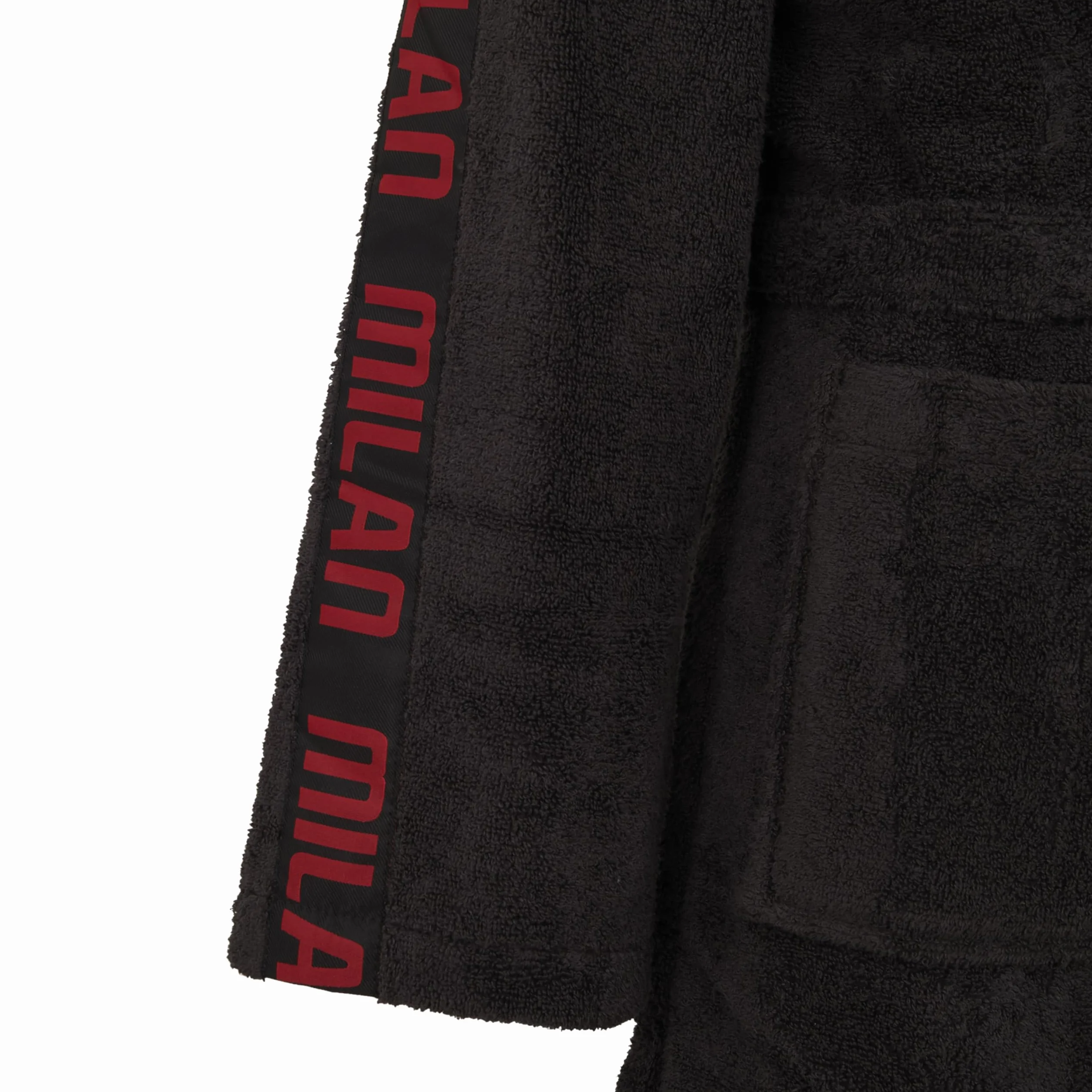 A.C. Milan Accappatoio nero con logo per Adulto Taglia L/XL