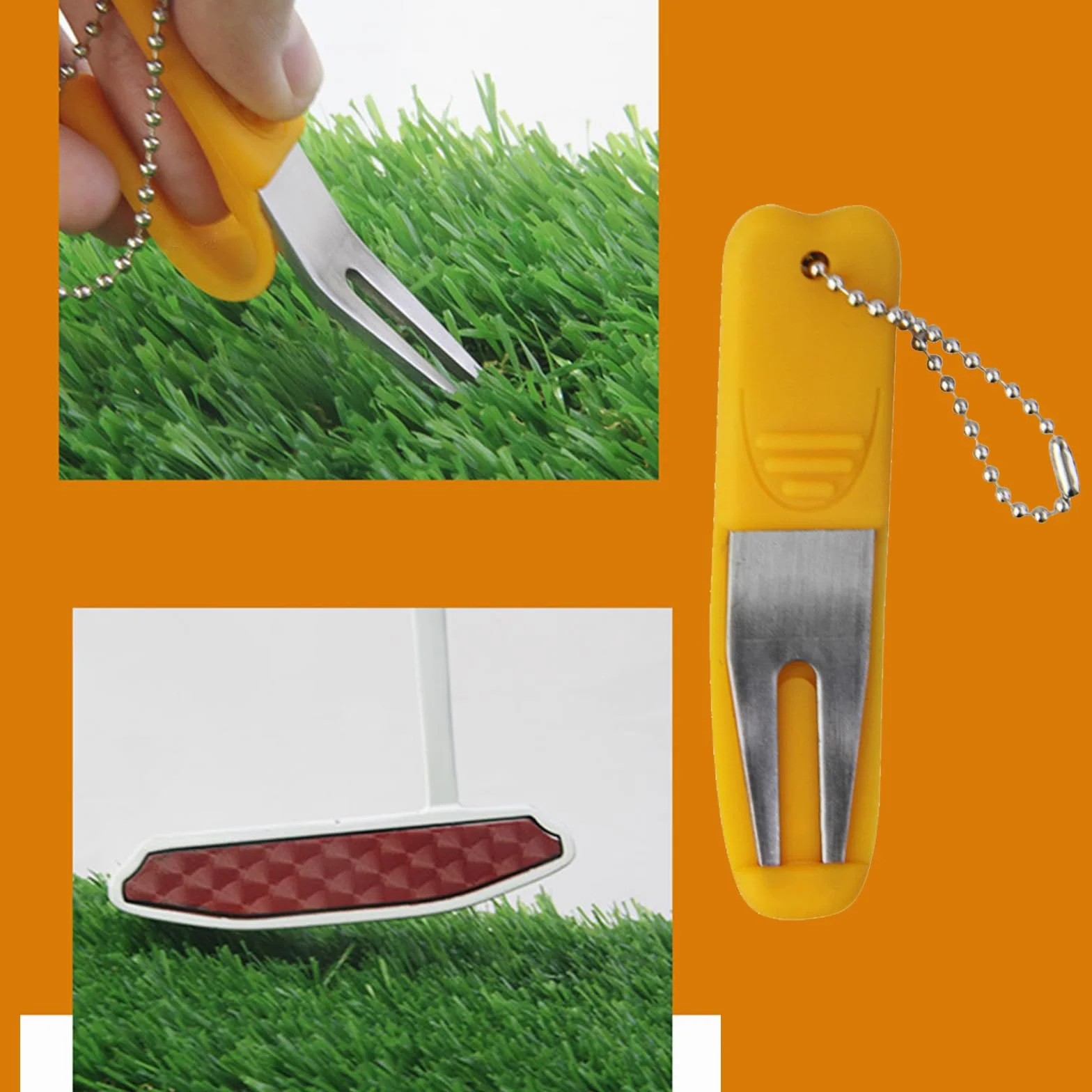 Golf Divot in metallo curvo
